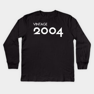 Vintage 2004 Gift 16th Birthday Party Kids Long Sleeve T-Shirt